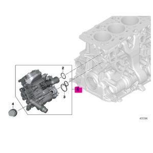 Termostat (44-1021) BMW F20 F30 G20 F32 F36 G26 G30 G01 (B38.B46.B48) 11537644811 7644811 HEPU TM1021