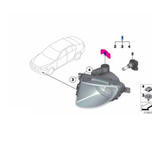 63177216888 BMW F10 SİS FARI SAĞ 7216888