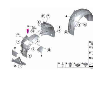 51717186727 BMW F10 SOL ÖN DAVLUMBAZ SIFIR 7186727