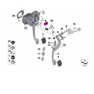 61316967601 BMW MINI FREN LAMBASI PEDAL ŞALTERİ 6967601
