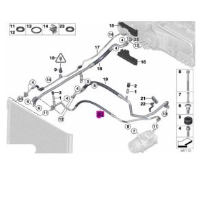 64539250709 BMW F07 F10 F11 BASINÇ HORTUMU 9250709