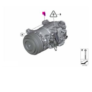 64529399072 BMW F07 F10 F11 KLİMA KOMPRESÖRÜ 9399072